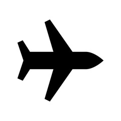 airplane icon or logo isolated sign symbol vector illustration - high quality black style vector icons
