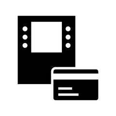 atm icon or logo isolated sign symbol vector illustration - high quality black style vector icons
