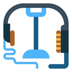 headphone flat icon style