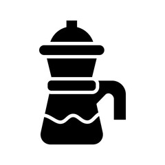 coffee maker icon or logo isolated sign symbol vector illustration - high quality black style vector icons
