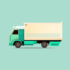 Truck flat illustration