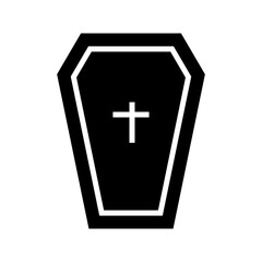 coffin icon or logo isolated sign symbol vector illustration - high quality black style vector icons
