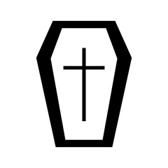 Obraz premium coffin icon or logo isolated sign symbol vector illustration - high quality black style vector icons 