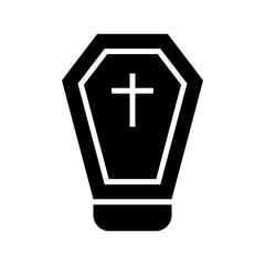 Obraz premium coffin icon or logo isolated sign symbol vector illustration - high quality black style vector icons 