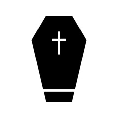 Obraz premium coffin icon or logo isolated sign symbol vector illustration - high quality black style vector icons 