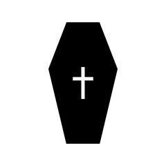 coffin icon or logo isolated sign symbol vector illustration - high quality black style vector icons
