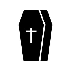 Obraz premium coffin icon or logo isolated sign symbol vector illustration - high quality black style vector icons 