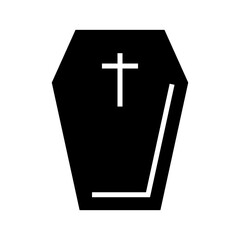 Obraz premium coffin icon or logo isolated sign symbol vector illustration - high quality black style vector icons 