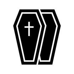 Obraz premium coffin icon or logo isolated sign symbol vector illustration - high quality black style vector icons 