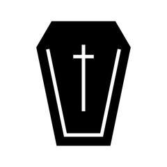 Obraz premium coffin icon or logo isolated sign symbol vector illustration - high quality black style vector icons 