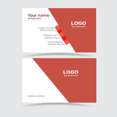 corporate business card template design for creative marketing agency contact card template design