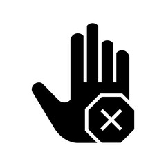 Obraz premium stop icon or logo isolated sign symbol vector illustration - high quality black style vector icons 