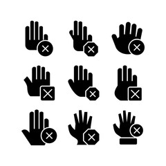 Obraz premium stop icon or logo isolated sign symbol vector illustration - high quality black style vector icons 