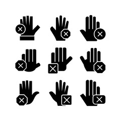 Obraz premium stop icon or logo isolated sign symbol vector illustration - high quality black style vector icons 