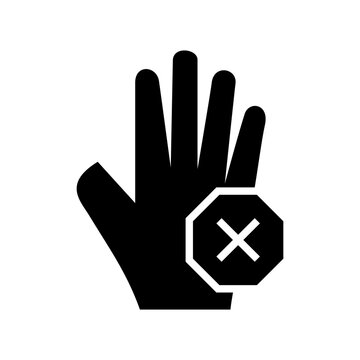 stop icon or logo isolated sign symbol vector illustration - high quality black style vector icons

