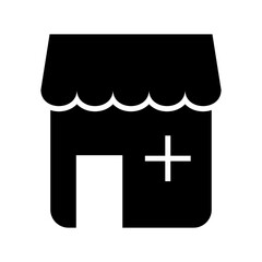 drug store icon or logo isolated sign symbol vector illustration - high quality black style vector icons
