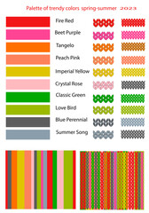 Seamless horizontal stripes and ethnic knitted pattern in spring summer 2023 colors. Background of colored cuts of different thicknesses. Collection of retro   melange textile designs. Shop background