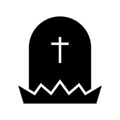 Obraz premium grave icon or logo isolated sign symbol vector illustration - high quality black style vector icons 