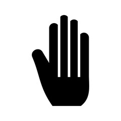 hand icon or logo isolated sign symbol vector illustration - high quality black style vector icons
