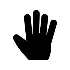 hand icon or logo isolated sign symbol vector illustration - high quality black style vector icons
