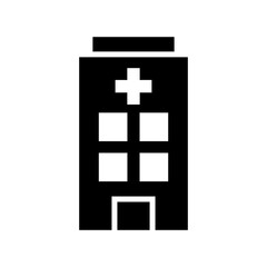 Fototapeta premium hospital icon or logo isolated sign symbol vector illustration - high quality black style vector icons 