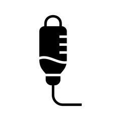 intravenous drip icon or logo isolated sign symbol vector illustration - high quality black style vector icons
