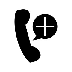 Obraz premium medical call icon or logo isolated sign symbol vector illustration - high quality black style vector icons 