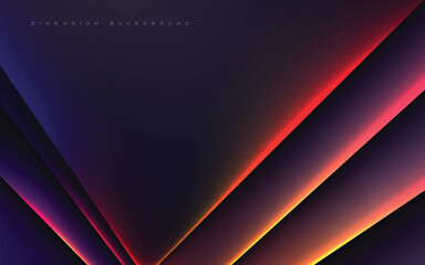 Abstract dimension background diagonal layers with light effect