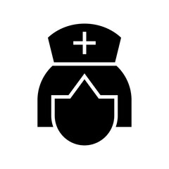 nurse icon or logo isolated sign symbol vector illustration - high quality black style vector icons
