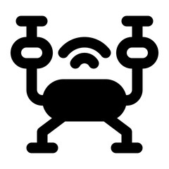 drone glyph icon