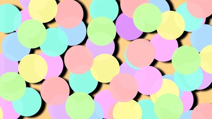 background with colorful geometric circles