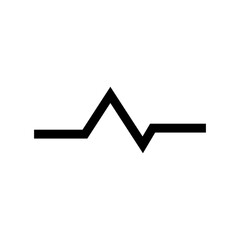 pulse icon or logo isolated sign symbol vector illustration - high quality black style vector icons
