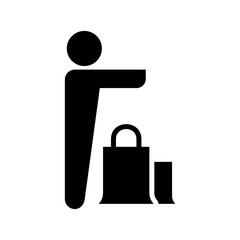 shopping icon or logo isolated sign symbol vector illustration - high quality black style vector icons
