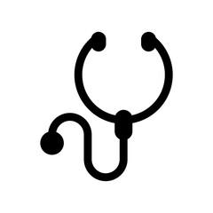 stethoscope icon or logo isolated sign symbol vector illustration - high quality black style vector icons
