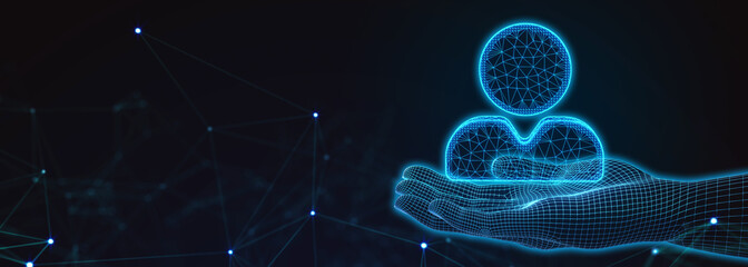 Business, Technology, Internet and network concept. Human Resources HR management recruitment employment headhunting concept. 3d illustration