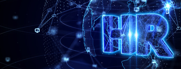 Business, Technology, Internet and network concept. Human Resources HR management recruitment employment headhunting concept. 3d illustration