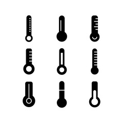 thermometer icon or logo isolated sign symbol vector illustration - high quality black style vector icons
