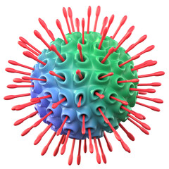 Virus 3d Illustration 