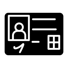 Vector Design ID Card Icon Style