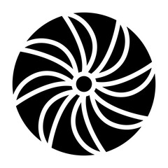 Vector Design Plane Turbine Icon Style