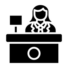 Vector Design Reception Icon Style