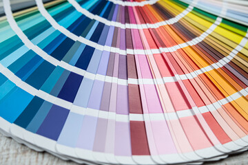 bright samples of color palette