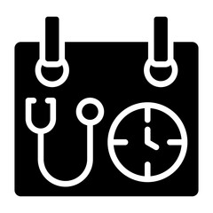 vector  medical appointment icon style
