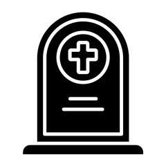 Obraz premium Cemetery Icon Style