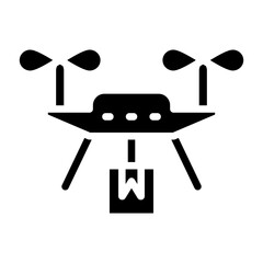 Vector Design Drone Delivery Icon Style