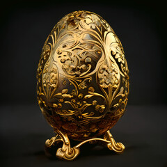 golden easter egg, AI Generated