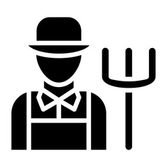 Vector Design Male Farmer Icon Style