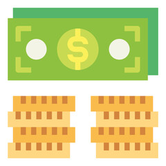 money flat icon style