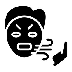 Vector Design Bad Breath Icon Style