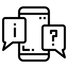 information line icon style